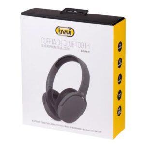 Cuffia DJ Stereo Bluetooth Trevi DJ 12E45 BT Nera