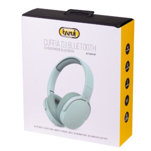 Cuffia DJ Stereo Bluetooth Trevi DJ 12E45 BT Verde