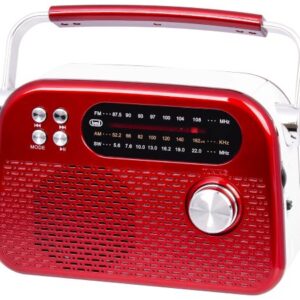 Radio Portatile Multibanda USB Micro SD RDA 70 BR Rosso