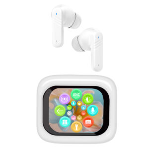 Cuffie con Traduzione Simultanea AI e Display Touch Screen Trevi EAR 100 AID Bianco