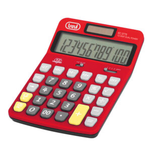 Calcolatrice elettronica a 12 cifre Rossa