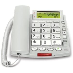 Telefono da scrivania con display e tasti grandi SAIET BIG