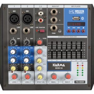 Mixer audio compatto 4 canali