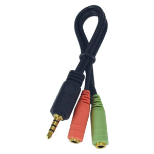 Adattatore audio Maschio Jack 3,5 a 4 poli, uscita Cuffie/Microfono Presa