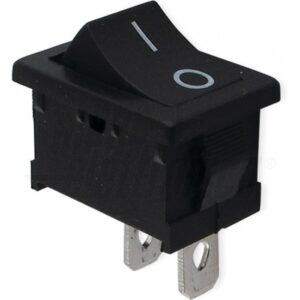 Interuttore nero 1 scambio ON/OFF 250V 6A