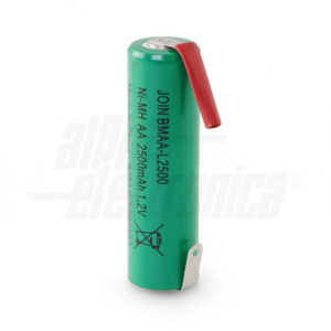 Batteria Ni-Mh AA 2500mAh con linguetta