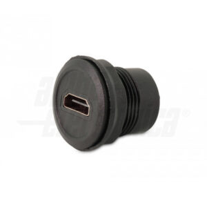 Presa passante da pannello HDMI ø25mm - Nero