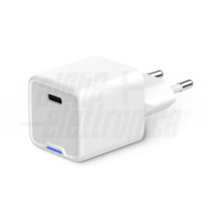 Caricabatteria da rete PD 30W bianco singola USB-C