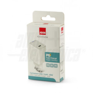 Caricatore USB C - GaN 45W Power Delivery - Bianco