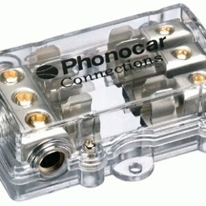 Portafusibile di potenza 10x38 con tre uscite
