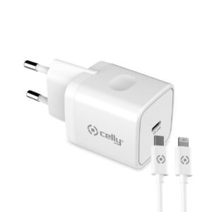Kit caricabattere USB-C P.D. + cavo lightinig