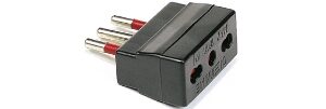 Adattatore presa 10-16A a spina 16A NERO