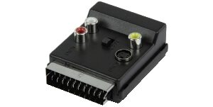 Adattatore Scart - M/F in/out + 3 RCA