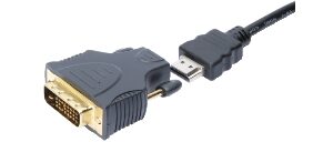Adattatore spina DVI-D 24+1 / presa hdmi