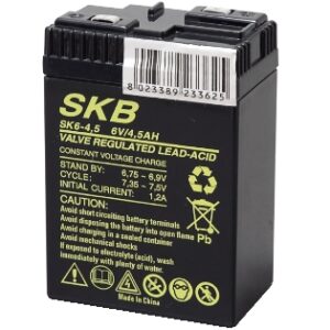 Batteria al piombo SKB 6V 4,5Ah con polo a contatto