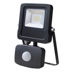 Faro LED da esterno con PIR 10W Nero - NIGHTGUARD 10B