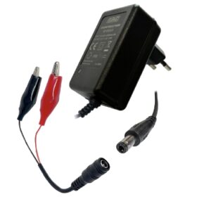 Caricabatterie per PB 12V 1,5A con segnalatore di fine carica