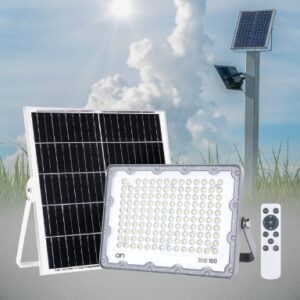 Faro LED solare da esterno con pannello - 2000LM