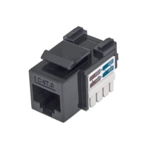 Presa Keystone RJ45 UTP CAT6 Nera