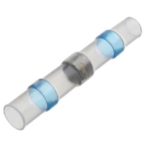 Bustina 25 pz connettore di giunzione termoretraibile autosaldante blu