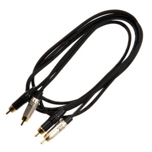 Cavo Audio 2 x RCA M - 2 x RCA M Quik Lok GOLD 1 mt