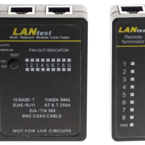 Tester rete ethernet RJ45 e BNC
