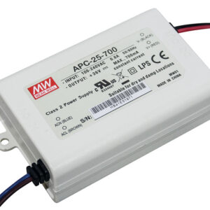 Alimentatore a corrente costante 700mA 11-36V APC-25-700 MEAN WELL