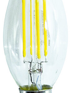 LED E14 2,5W 3000°K Candela in vetro