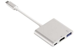 Adattatore USB-C 3.0 - HDMI + USB + Alimemnt. Bianco