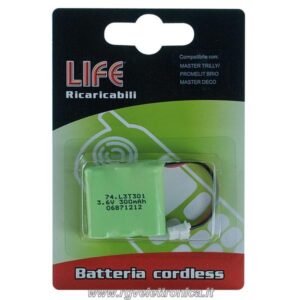 Batteria Ni-Mh 3,6V 300mAh