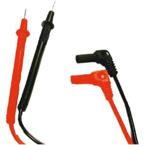 PUNTALI A PUNTA PER TESTER 2mm, Spina diam.0.4mm, Cavo 70cm