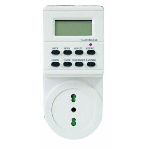 TIMER DIGITALE 220V 3600W SP.16A-PR.BIV Progr. 16 combinazioni in 7 giorni