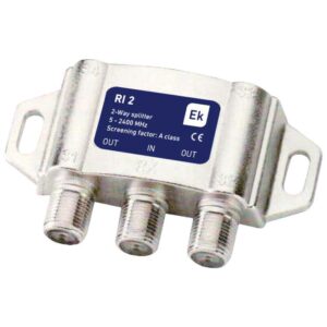 Splitter F Satellitare, 6,5 dB, 2 Uscite