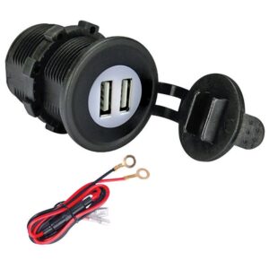 Caricabatterie USB da pannello a due porte 5V 2,1A