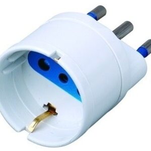 Adattatore Spina 16A Presa Schuko Bianca