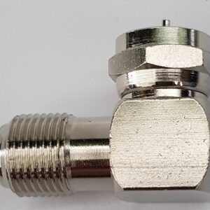 Adattatore a 90° x connettore "F"
