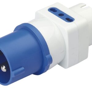 Adattatore da spina Industriale 2P+T 16A a tripla 10A/16A