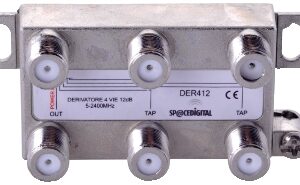 Derivatore TV Verticale 1 IN 1 OUT 4DER. "F" -12db