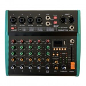 Mixer compatto 6 canali BT ZZMXBTR6