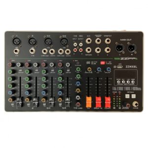 Mixer 8 canali con lettore mp3, dsp e bluetooth