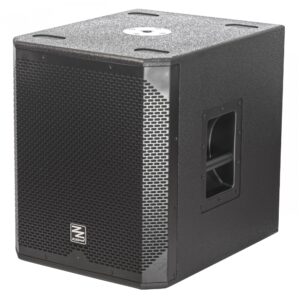 Subwoofer amplificato da 12" con case in legno
