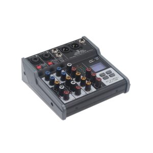 Mixer Professionale 4-Canali con Media Player, BT & Effetto Eco Digitale MIOMIX 202M