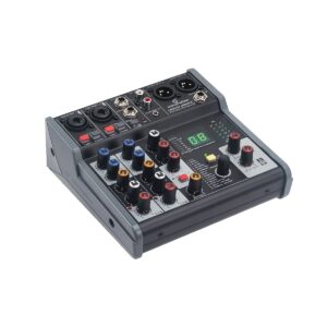 Mixer Audio Professionale 6-Canali Multi-Effetto Digitale a 24-bit MIOMIX 204FX