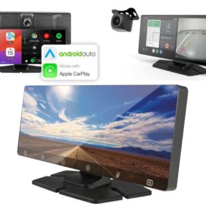 Monitor Touchscreen 10" Android Auto Apple CarPlay Dash Cam Integrata