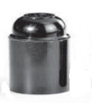 Portalampada E27 Nero