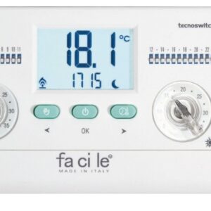 Cronotermostato meccanico da parete Tecnoswitch Facile