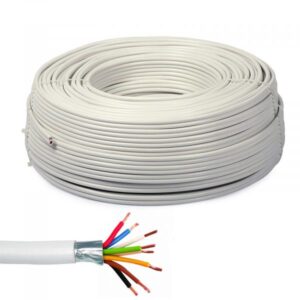 Cavo allarme CCAD schermato 100Mt cavo 6x0,22mm + 2x0,5mm