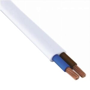 Cavo elettrico 2x0,75 flessibile piatto Bianco