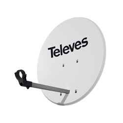 Parabola Ø 80 cm Televes Alluminio Bianca