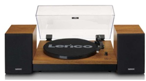Sistema Giradischi con due altoparlanti separati, in legno - LENCO LS-310WD